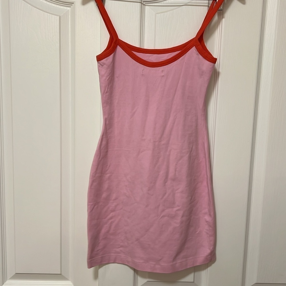 Urban Outfitters Burnout Tank Top Dress -  Pink Size XS - Like New - Picture 5 of 6